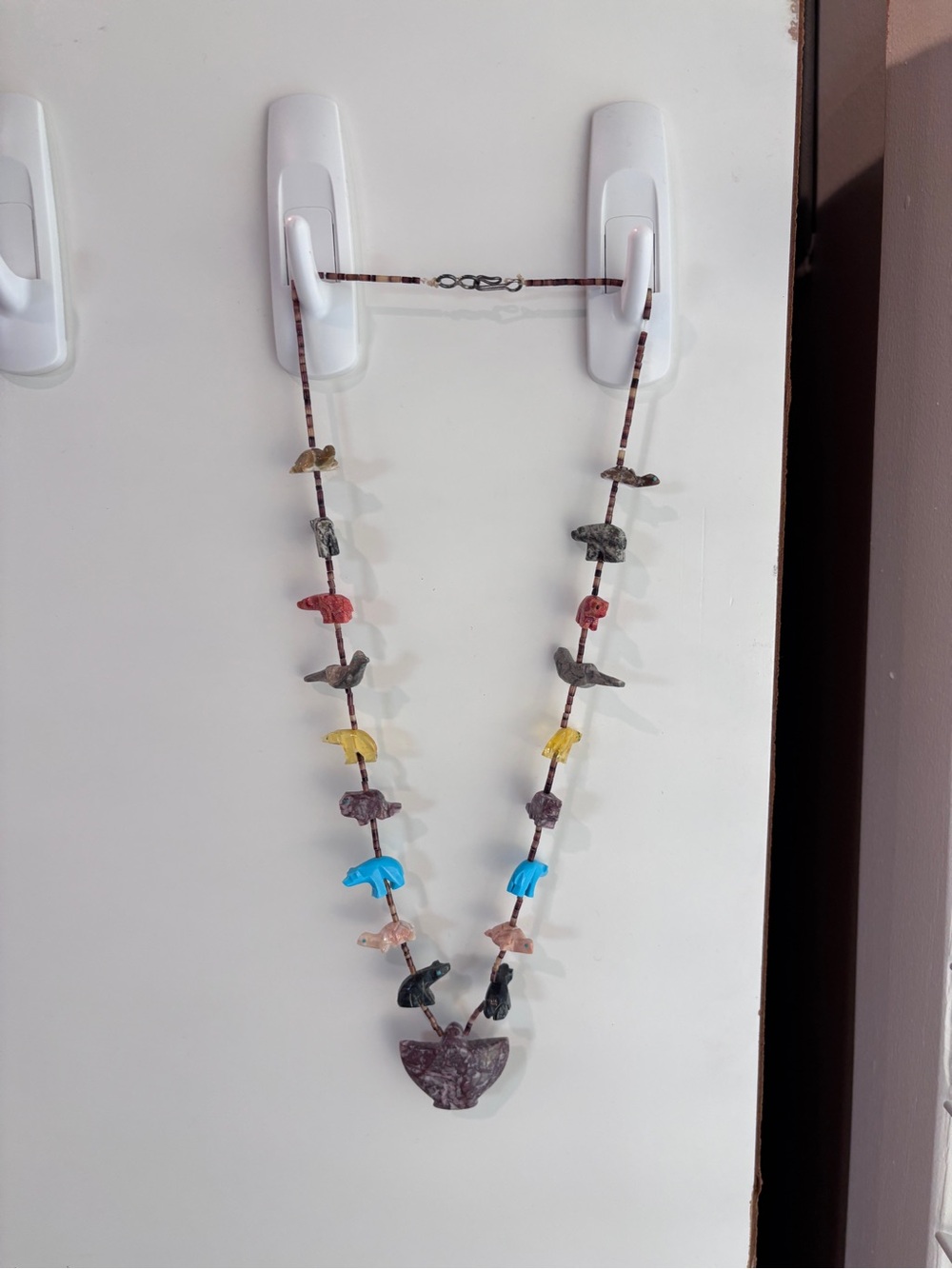 Zuni Hand Carved Vintage Animal Necklace